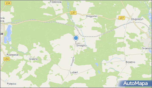 mapa Smogóry, Smogóry na mapie Targeo